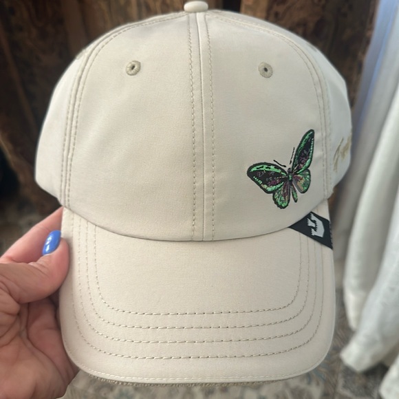 Goorin Bros The Farm hat with butterfly says “fresh” on the side - Picture 1 of 2